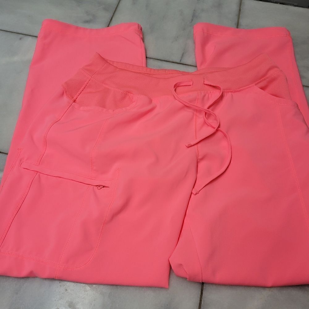 Cherokee Uniforms Coral Elastic Drawstring Waist Scrub Pants Size L